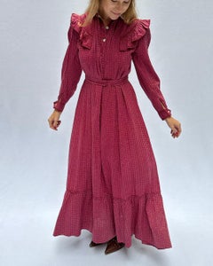 Antique Victorian Calico Dress