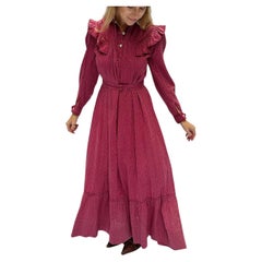 Vintage Victorian Calico Dress