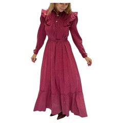 Vestido antiguo de percal victoriano
