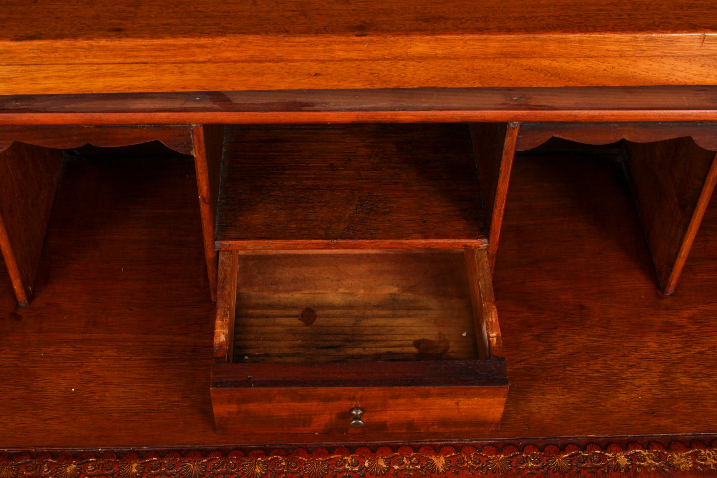 Antique Victorian Campaign Era Military Secretaire Chest of Drawers C1840 For Sale 10