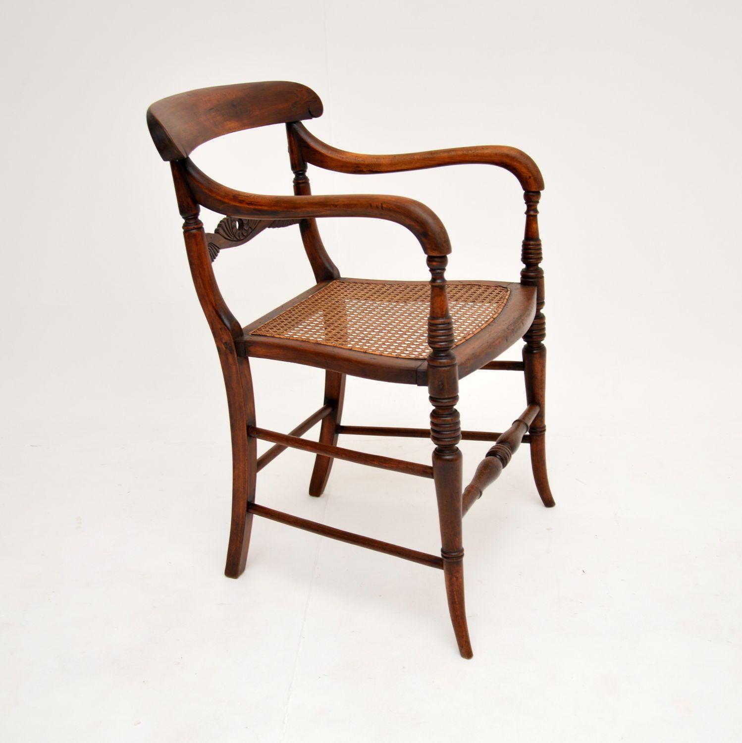 High Victorian Antique Victorian Caned Beech Side Chair