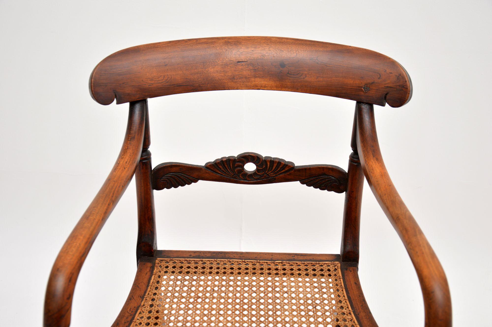 Antique Victorian Caned Beech Side Chair 1
