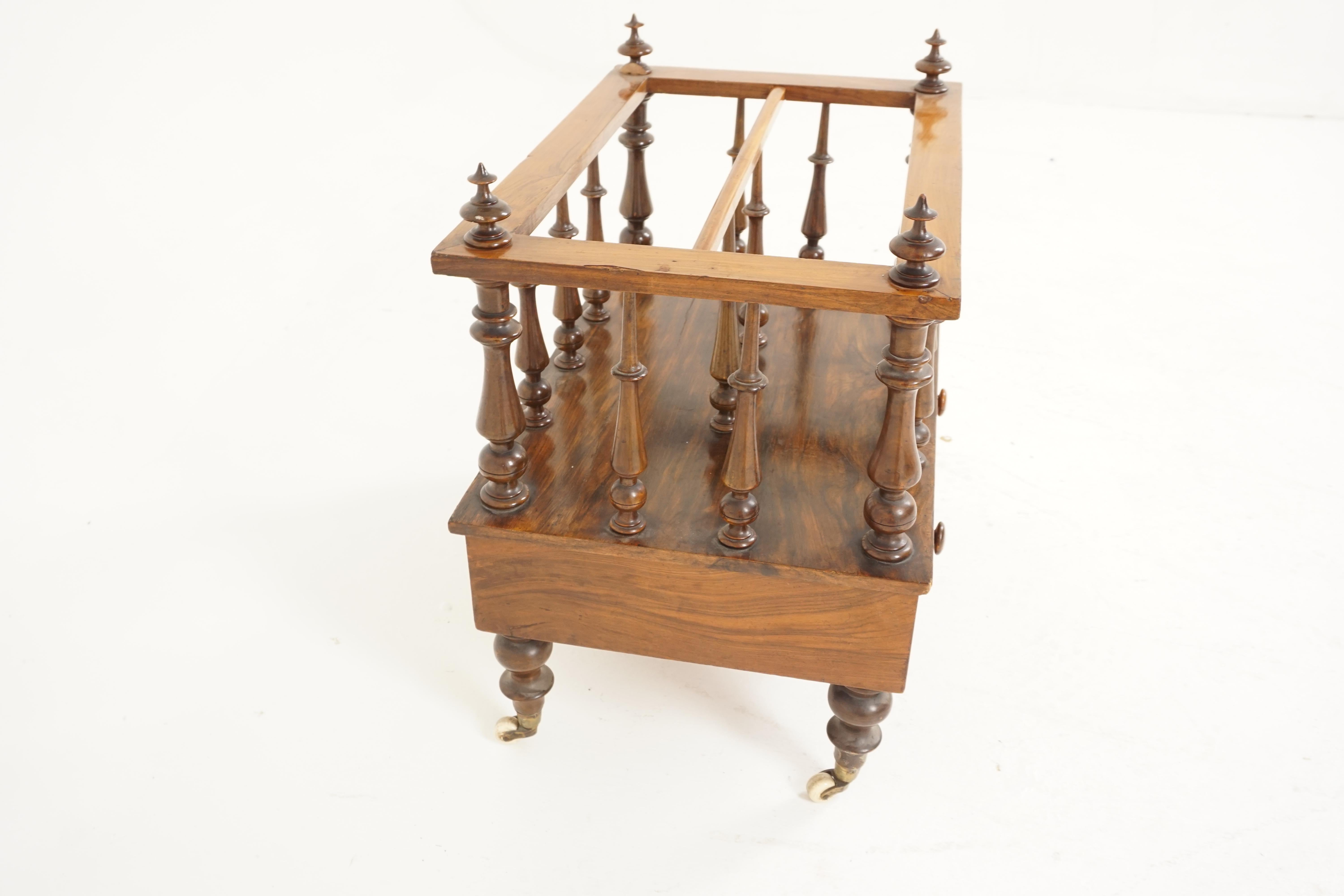 Antique Victorian Canterbury Music/Magazine Rack, Wood, Scotland 1870, H316 In Good Condition For Sale In Vancouver, BC