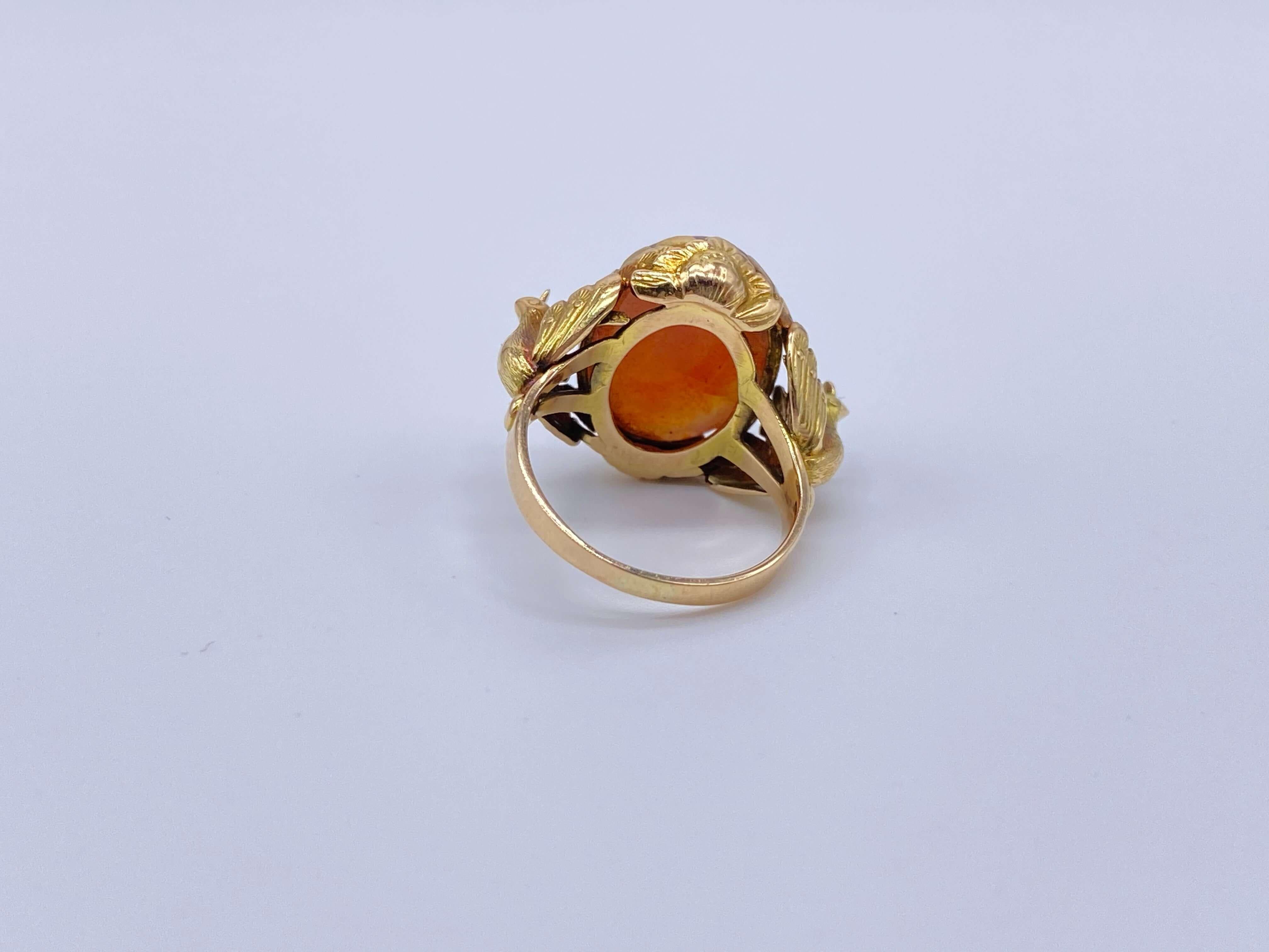 De las mujeres Antiguo Anillo Victoriano de Cornalina y Pavo Real en venta