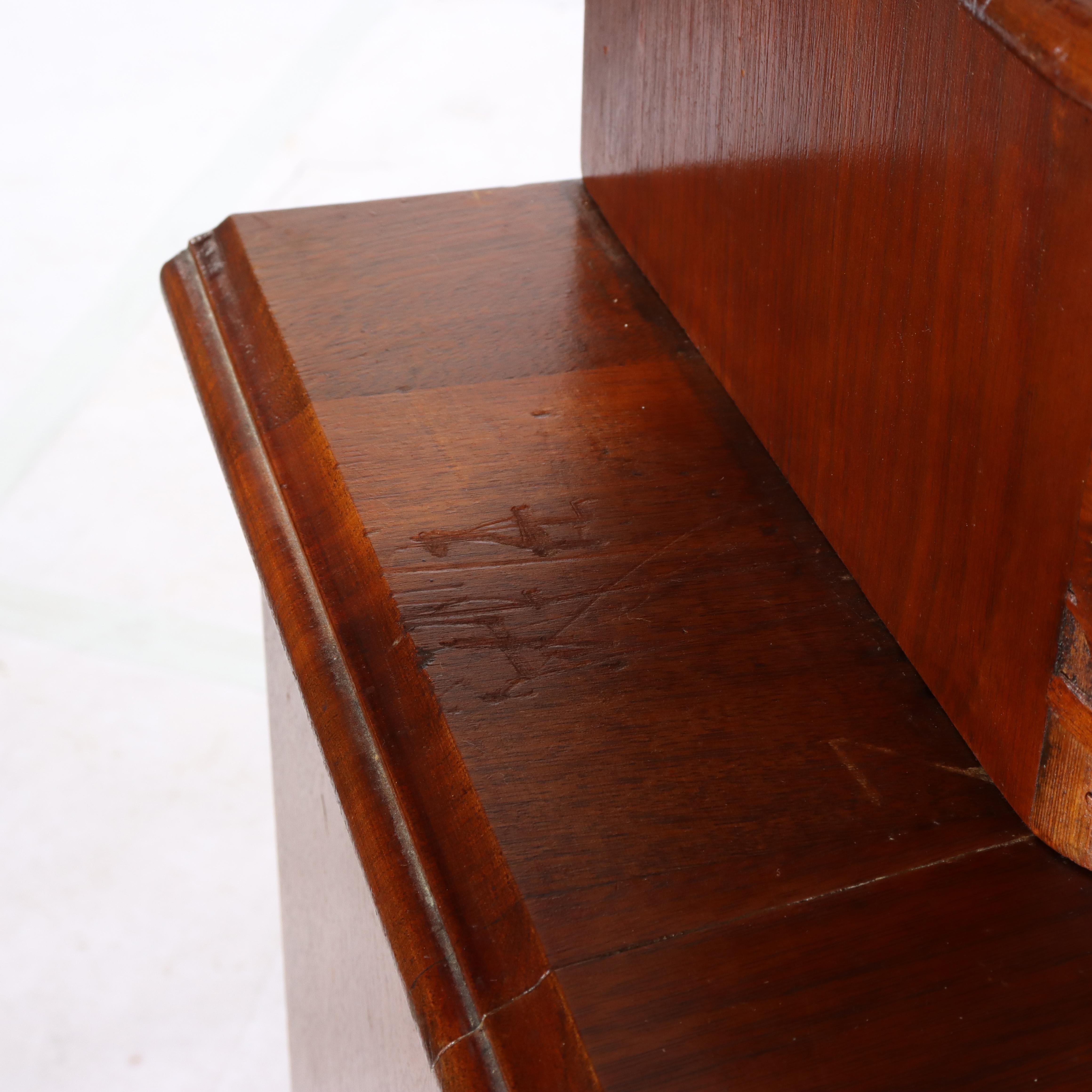 Antike viktorianische geschnitzt Flamme Mahagoni fünf Schublade Brust C1880 im Angebot 14