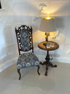 Antique Victorian Carved Mahogany Hall/Side Chair