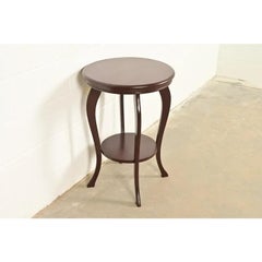 Antique Victorian Carved Mahogany Parlor Table or Side Table by Wolverine