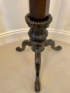 ​​Antique Victorian Carved Mahogany Torchere