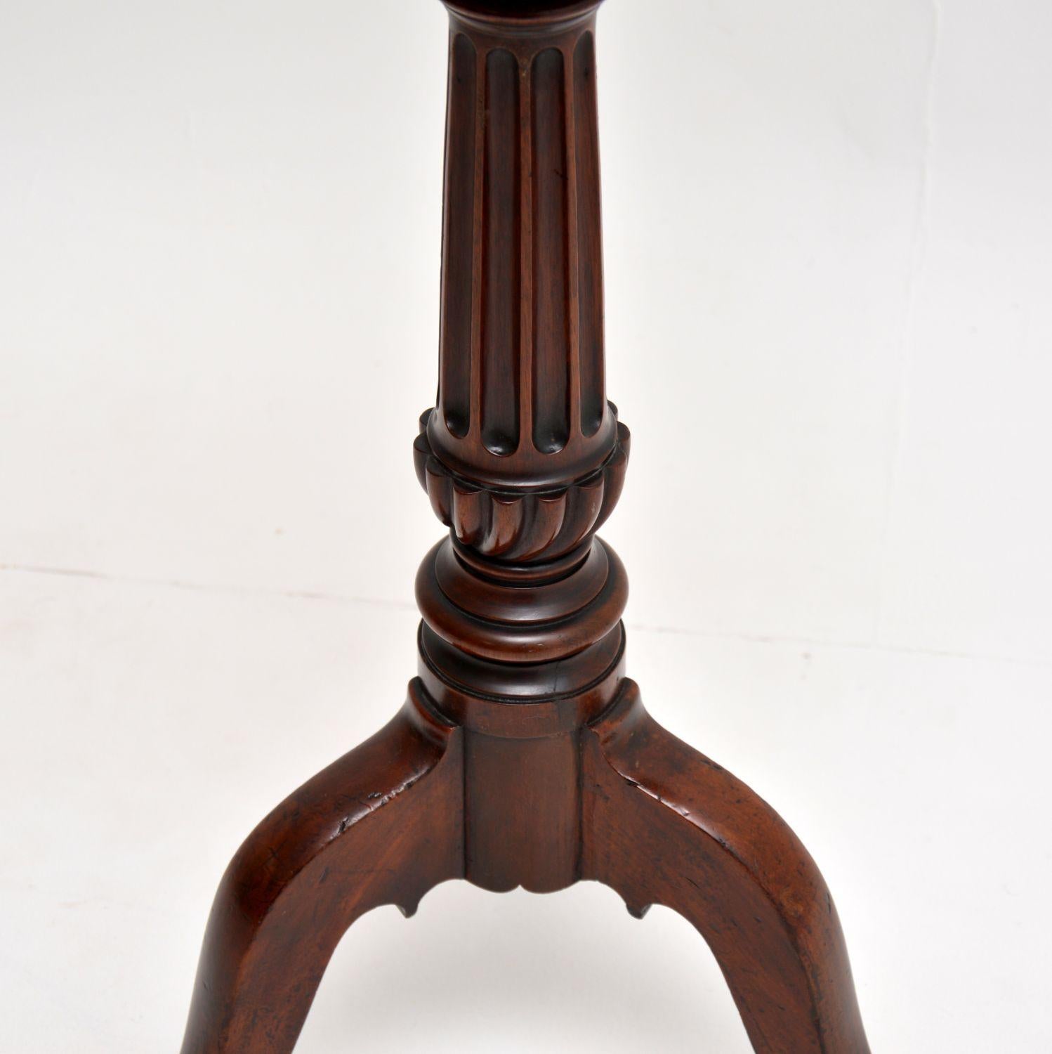 19th Century Antique Victorian Carved Mahogany Wine Table