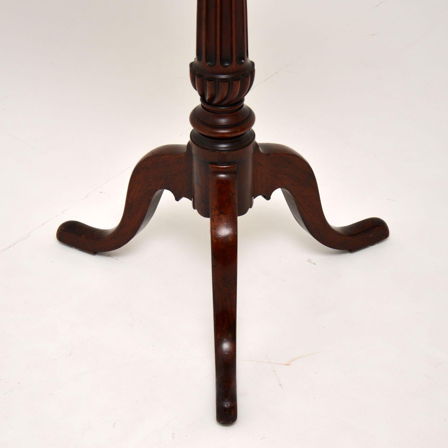 Antique Victorian Carved Mahogany Wine Table 1
