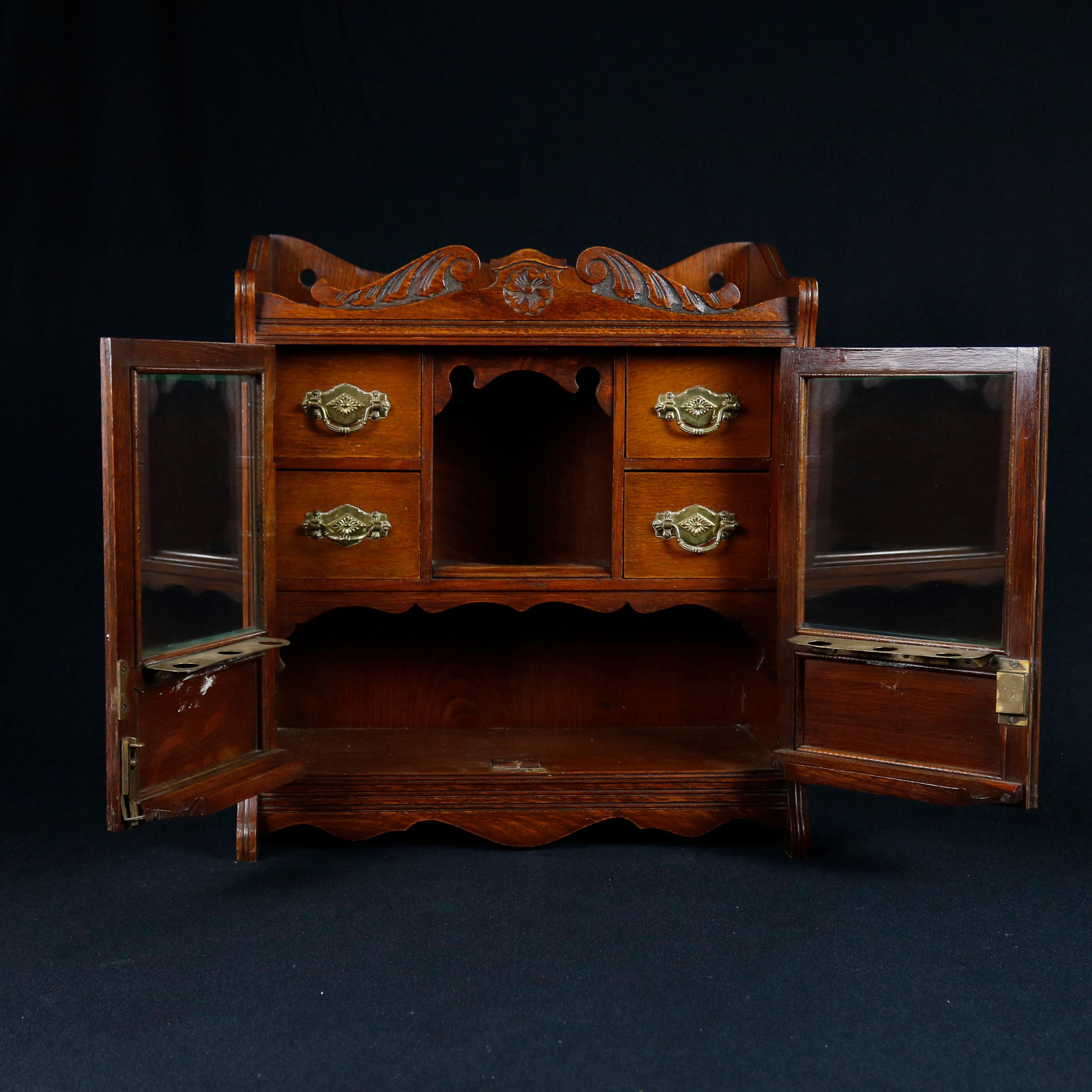 tobacco cabinet antique