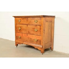 Antique Victorian Carved Oak Dresser or Chest of Drawers, Circa 1890s