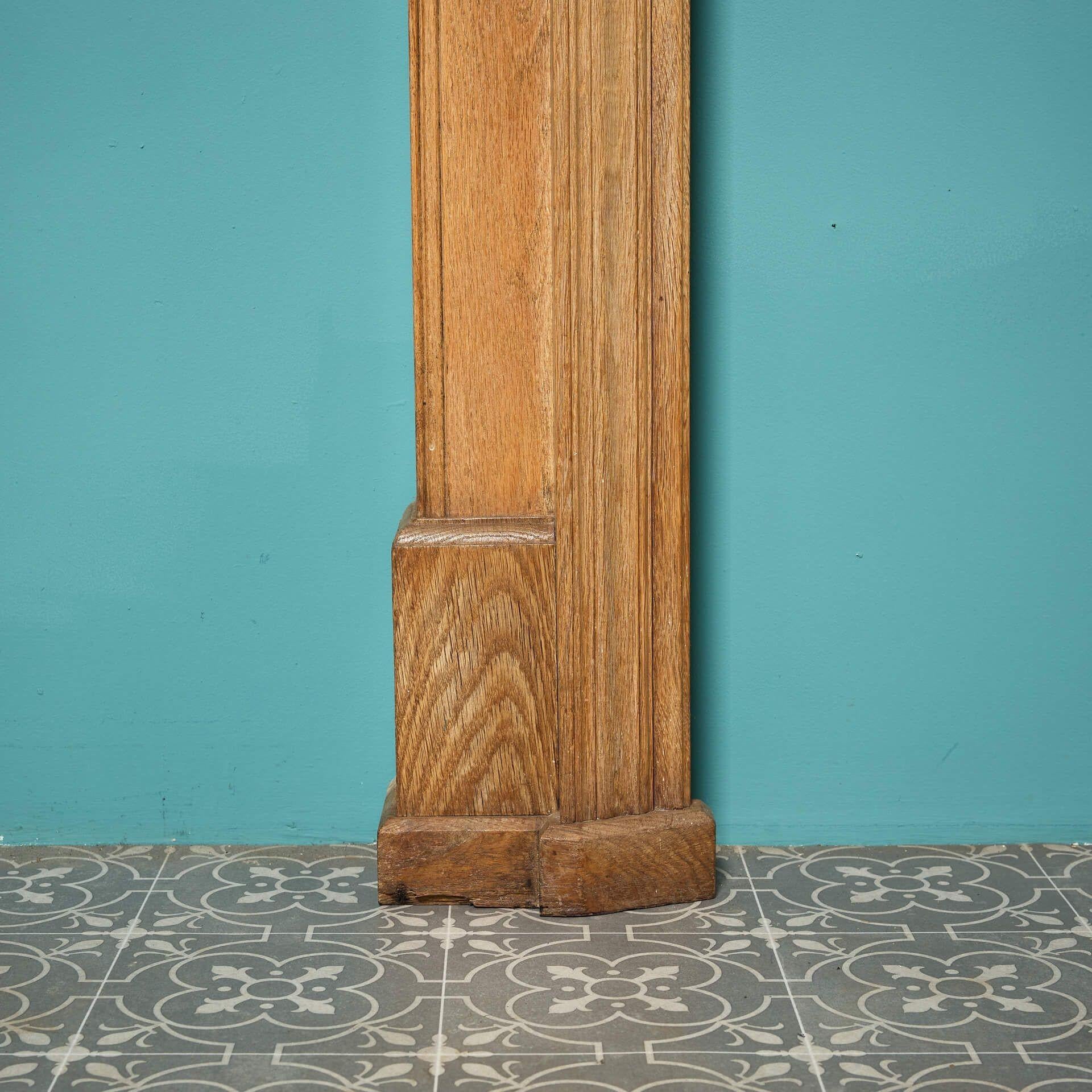 Antique Victorian Carved Oak Fire Surround For Sale 2
