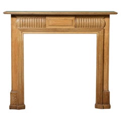 Antique Victorian Carved Oak Fire Surround