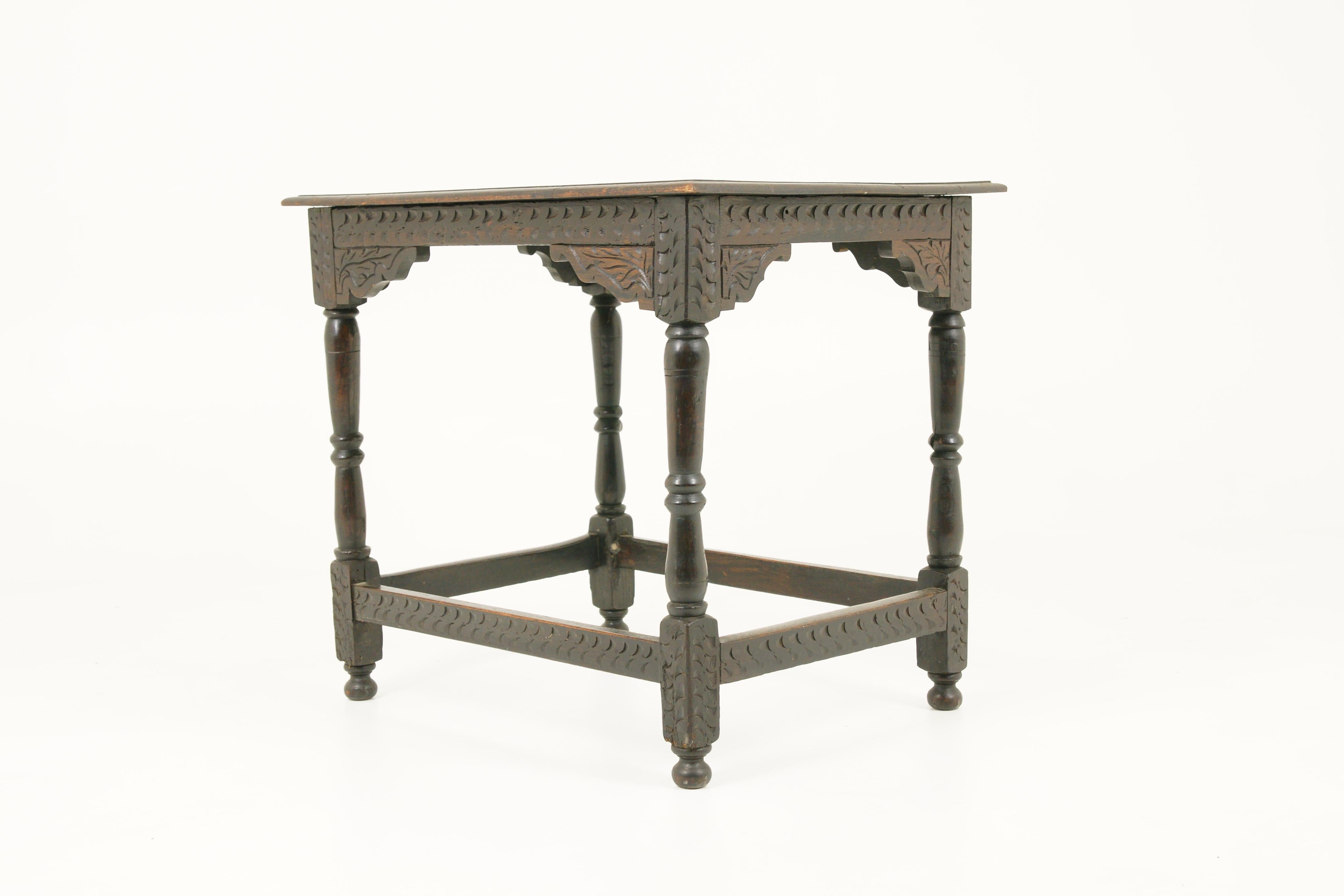 antique oak hall table