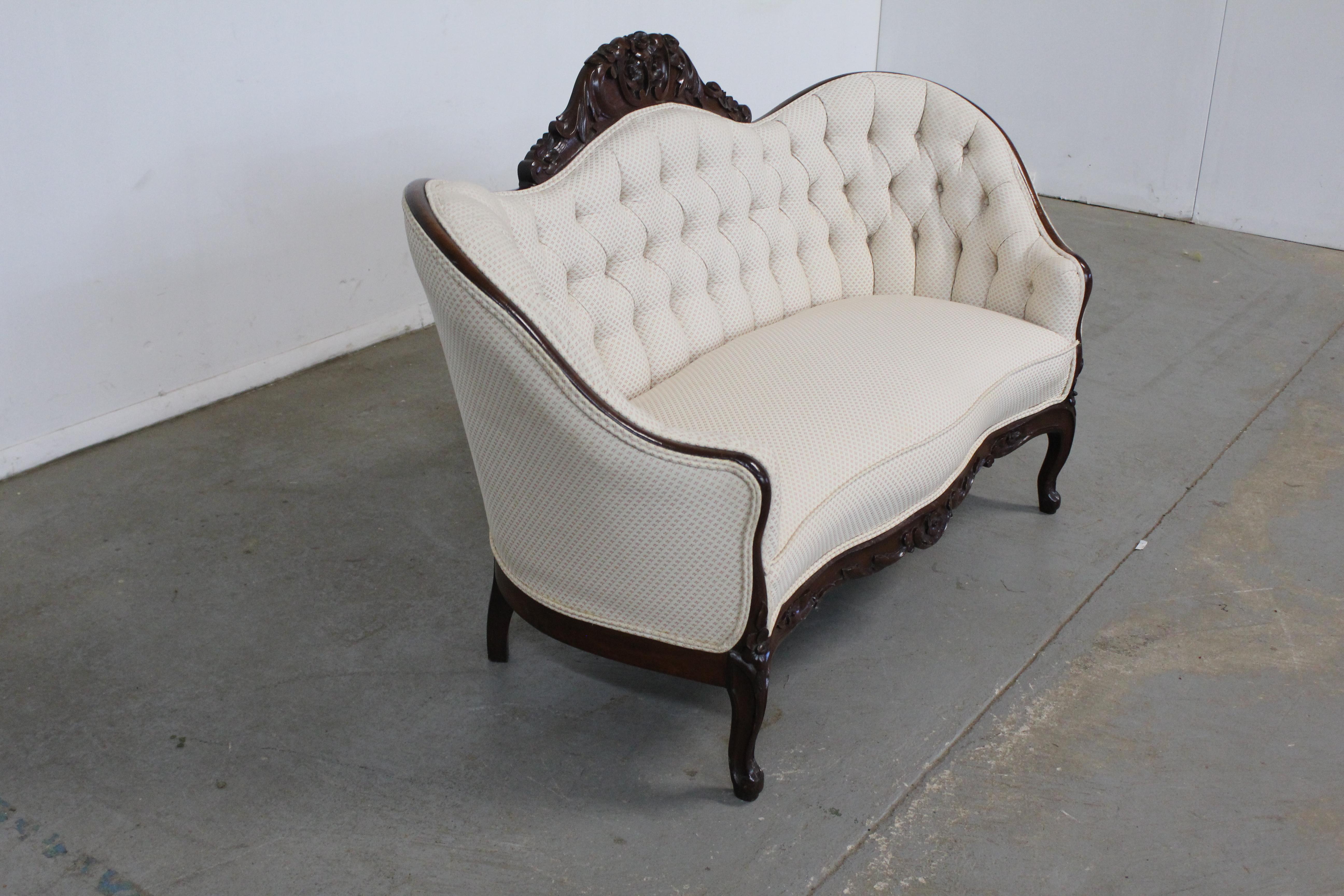 antique victorian love seat