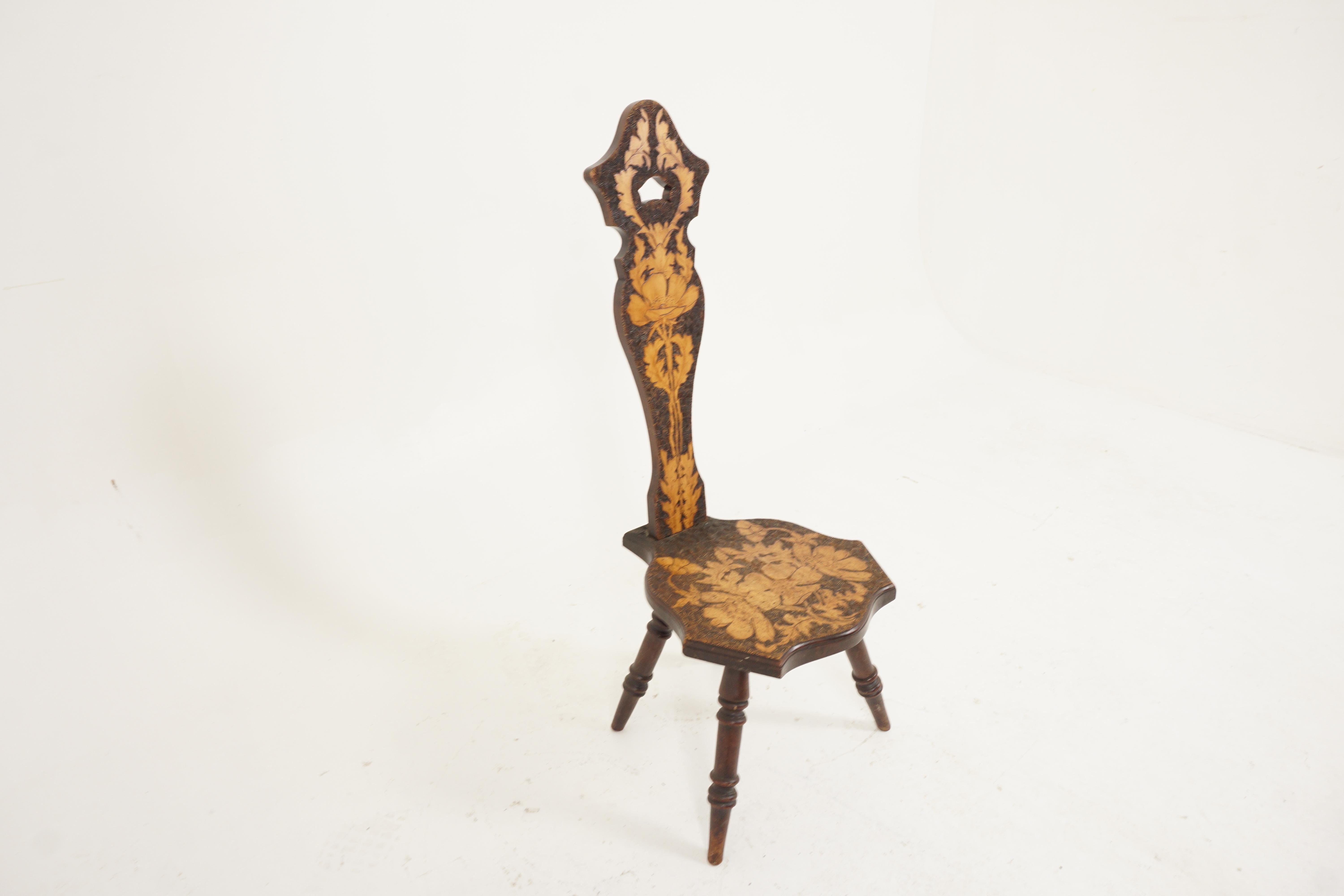 antique spinning chair