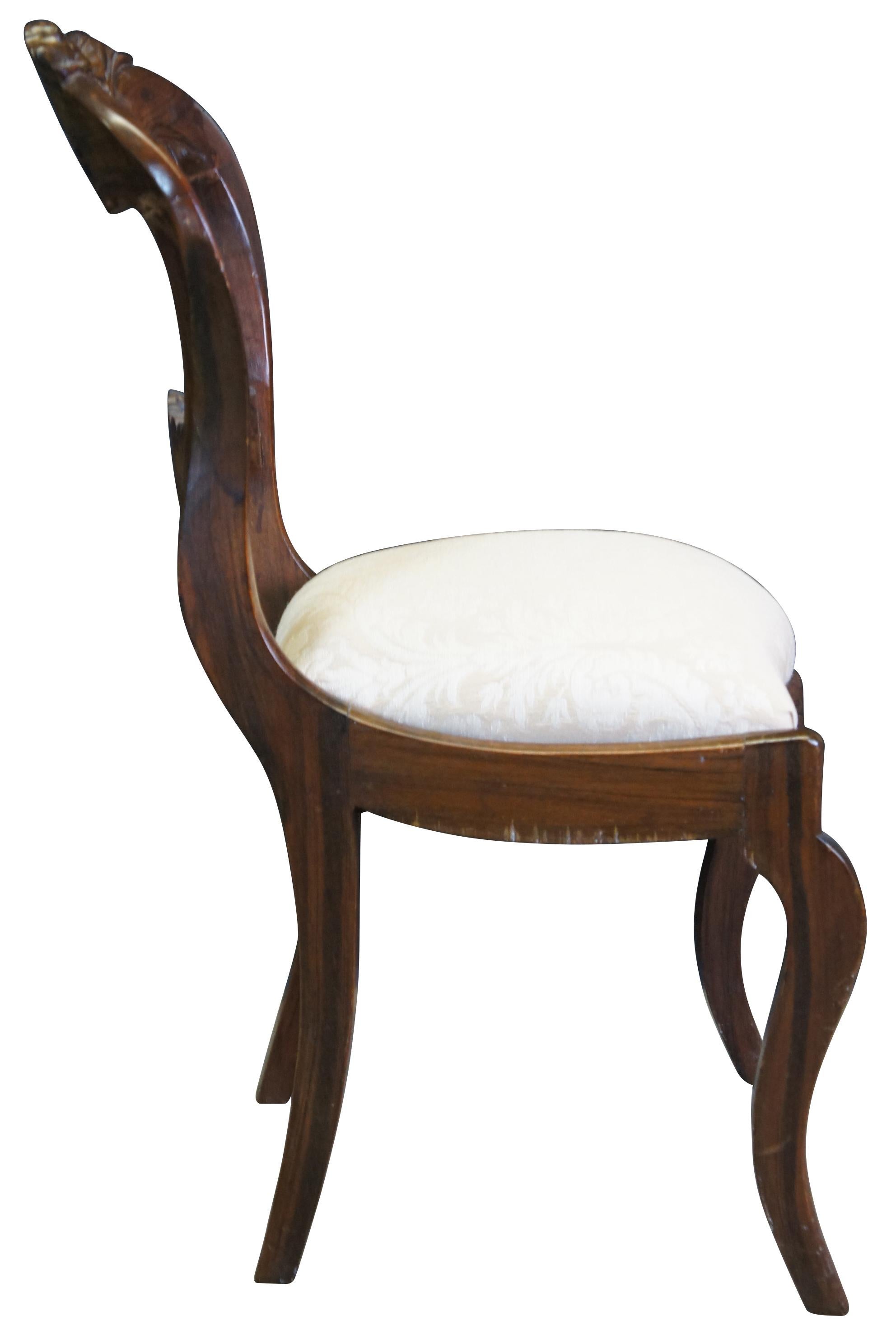 antique balloon back chair