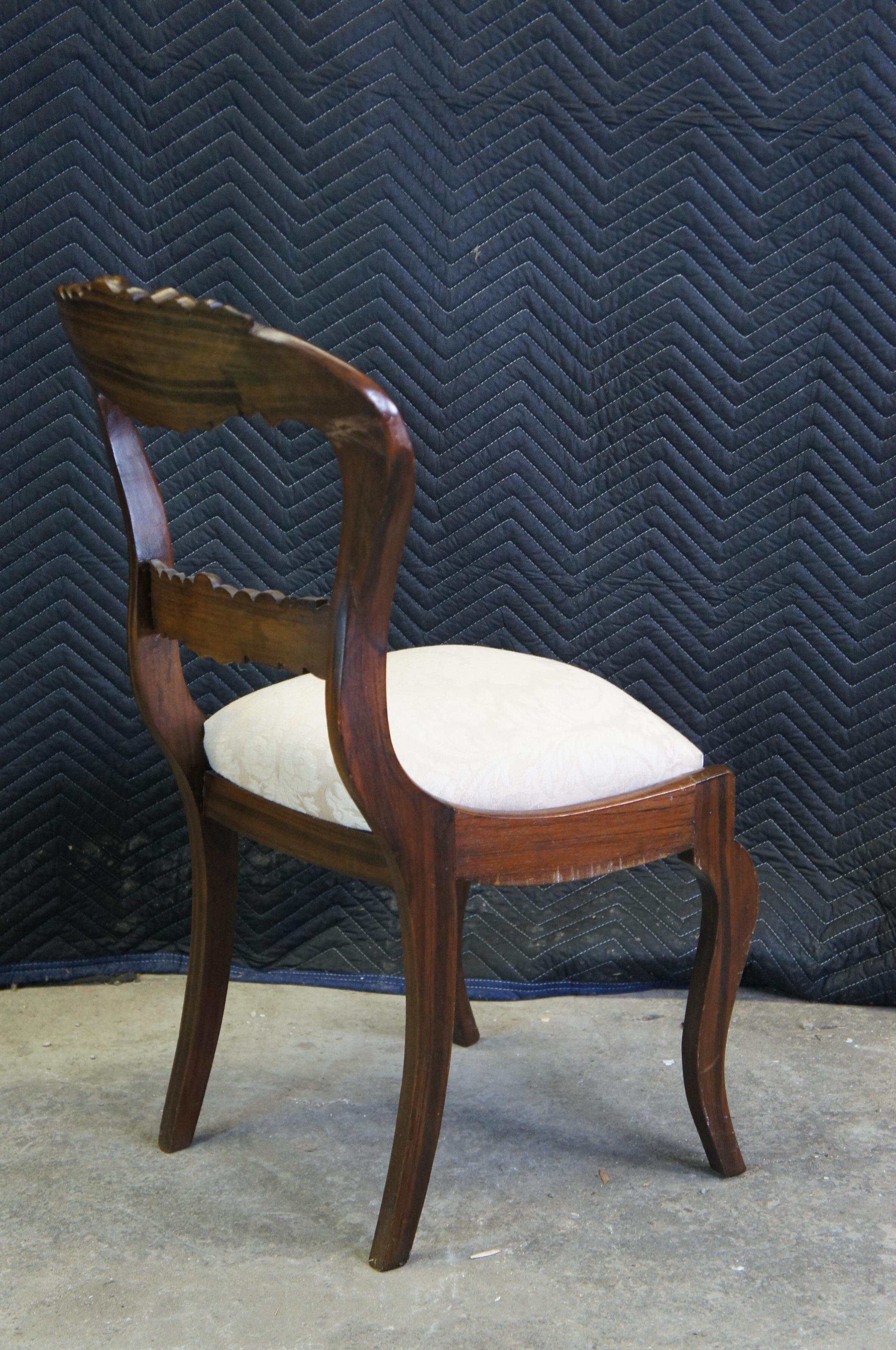 victorian balloon back chair