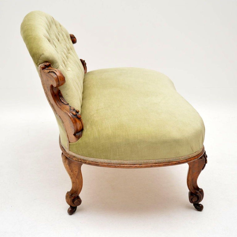 Antique Victorian Carved Walnut Loveseat Settee at 1stDibs antique
