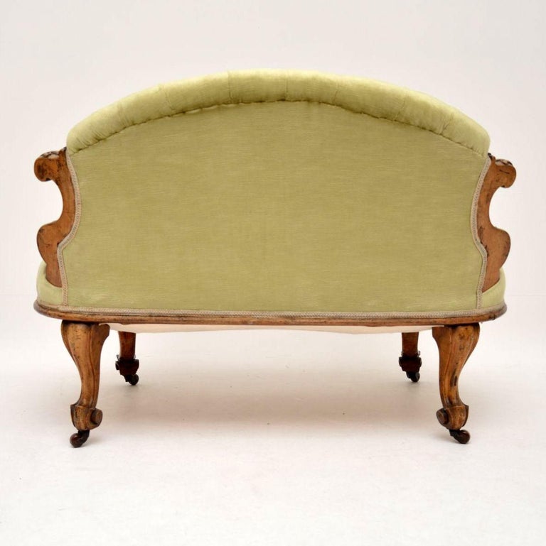 Antique Victorian Carved Walnut Loveseat Settee at 1stDibs antique