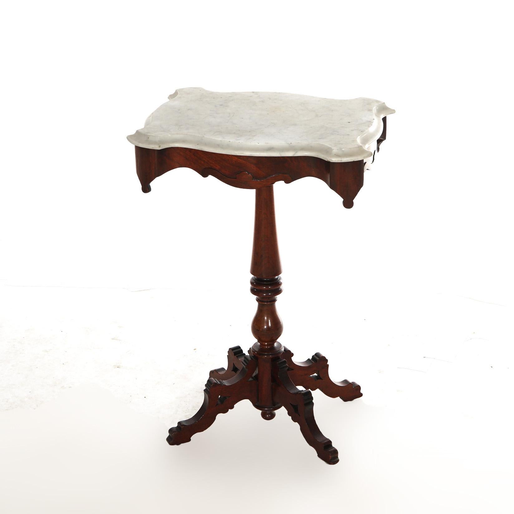 antique victorian marble top side table