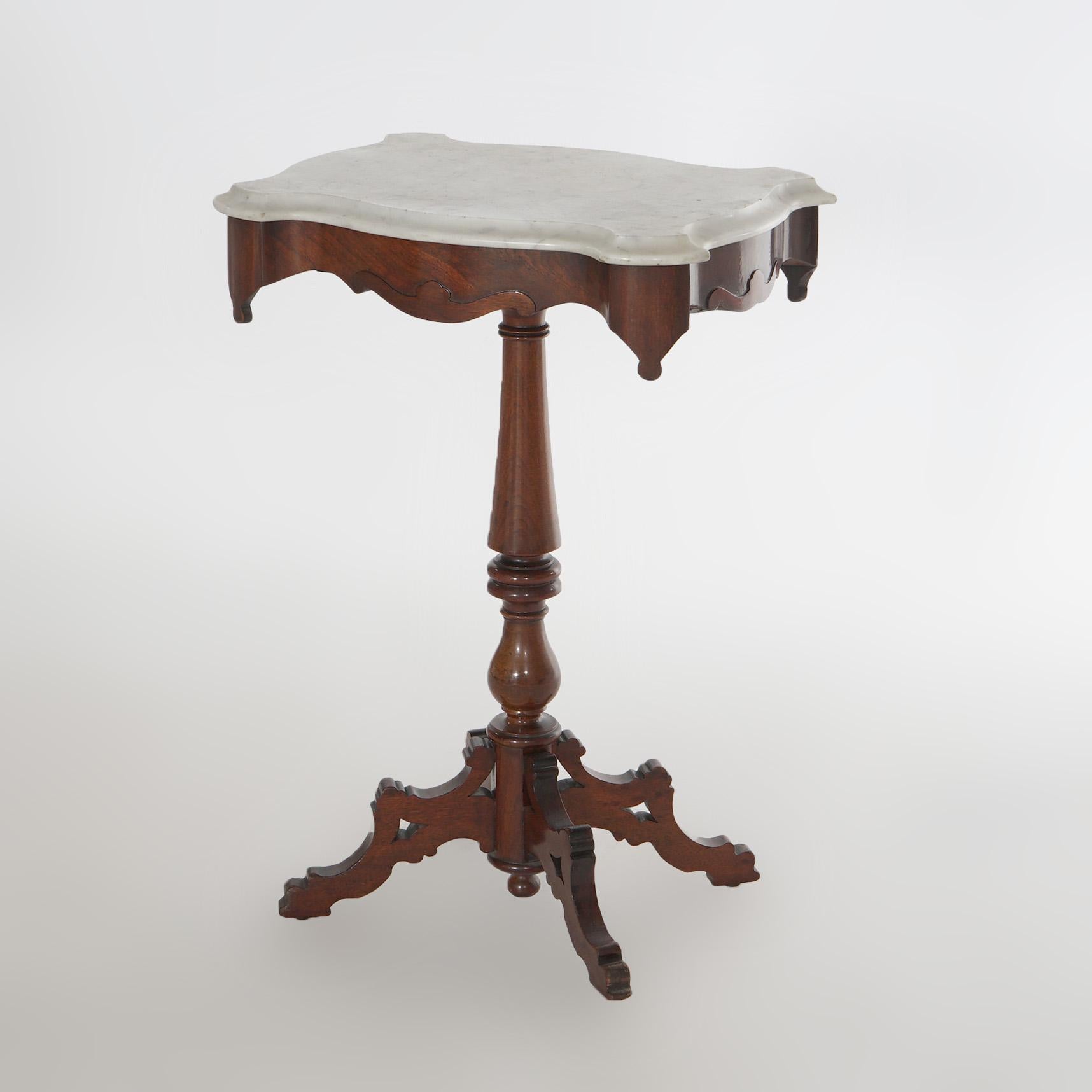victorian marble top side table