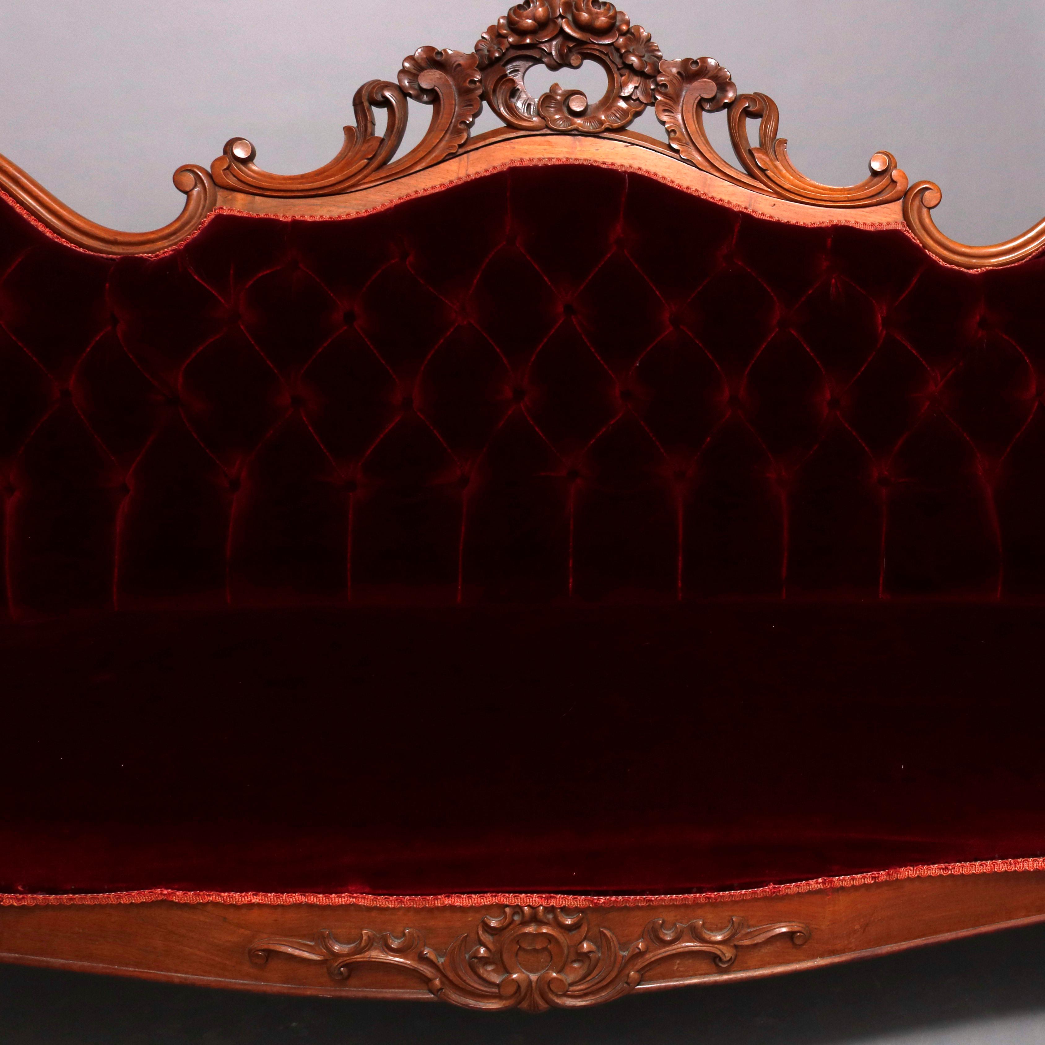 velvet victorian couch