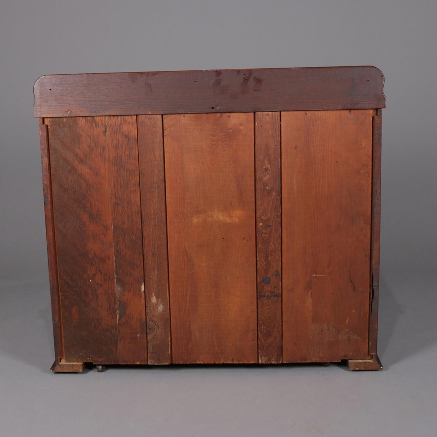 Antique Victorian Carved Walnut Three-Drawer Chest of Drawers, circa 1890 2