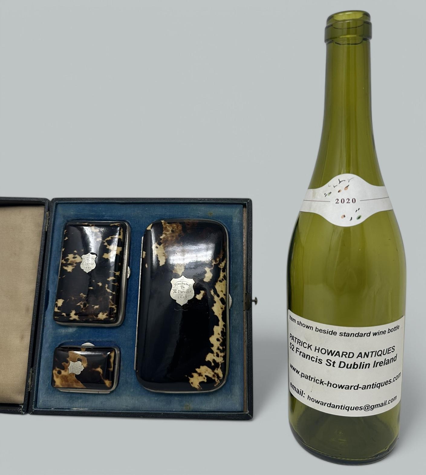 Antiguo Cofre Victoriano Tortoiseshell Tarjetas de visita Regency Grand Tour 1837 en venta 4