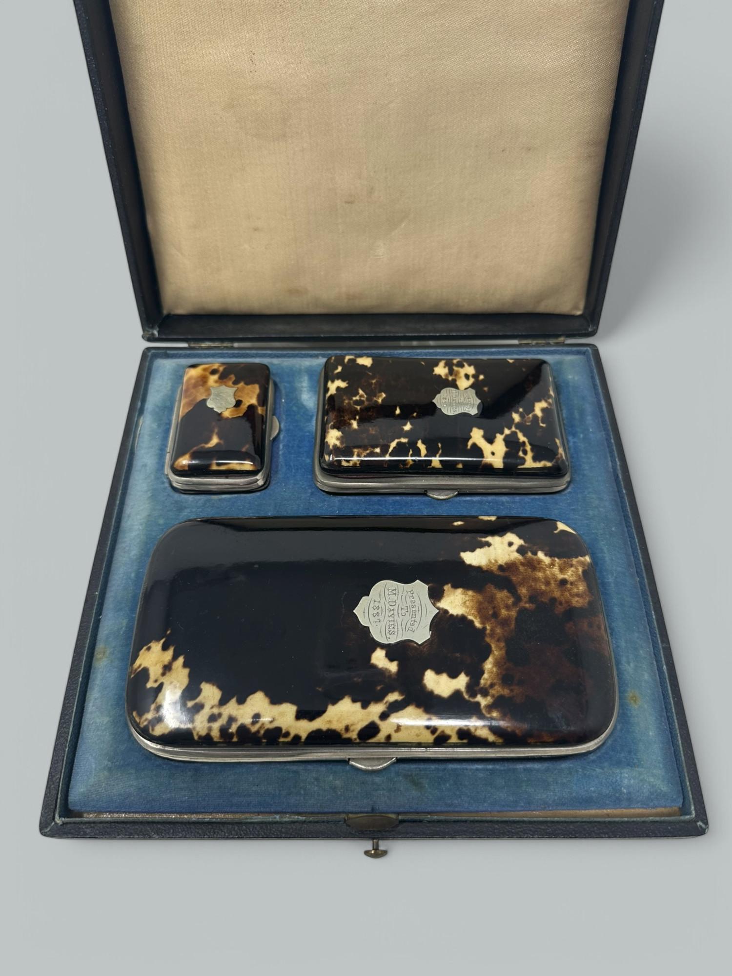 Antiguo Cofre Victoriano Tortoiseshell Tarjetas de visita Regency Grand Tour 1837 en Bueno estado para la venta en Dublin, Ireland