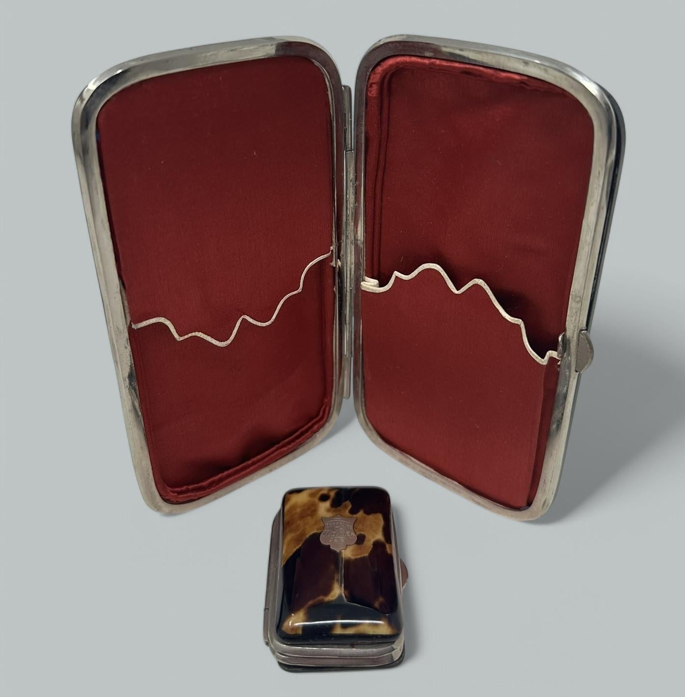 Antiguo Cofre Victoriano Tortoiseshell Tarjetas de visita Regency Grand Tour 1837 en venta 1