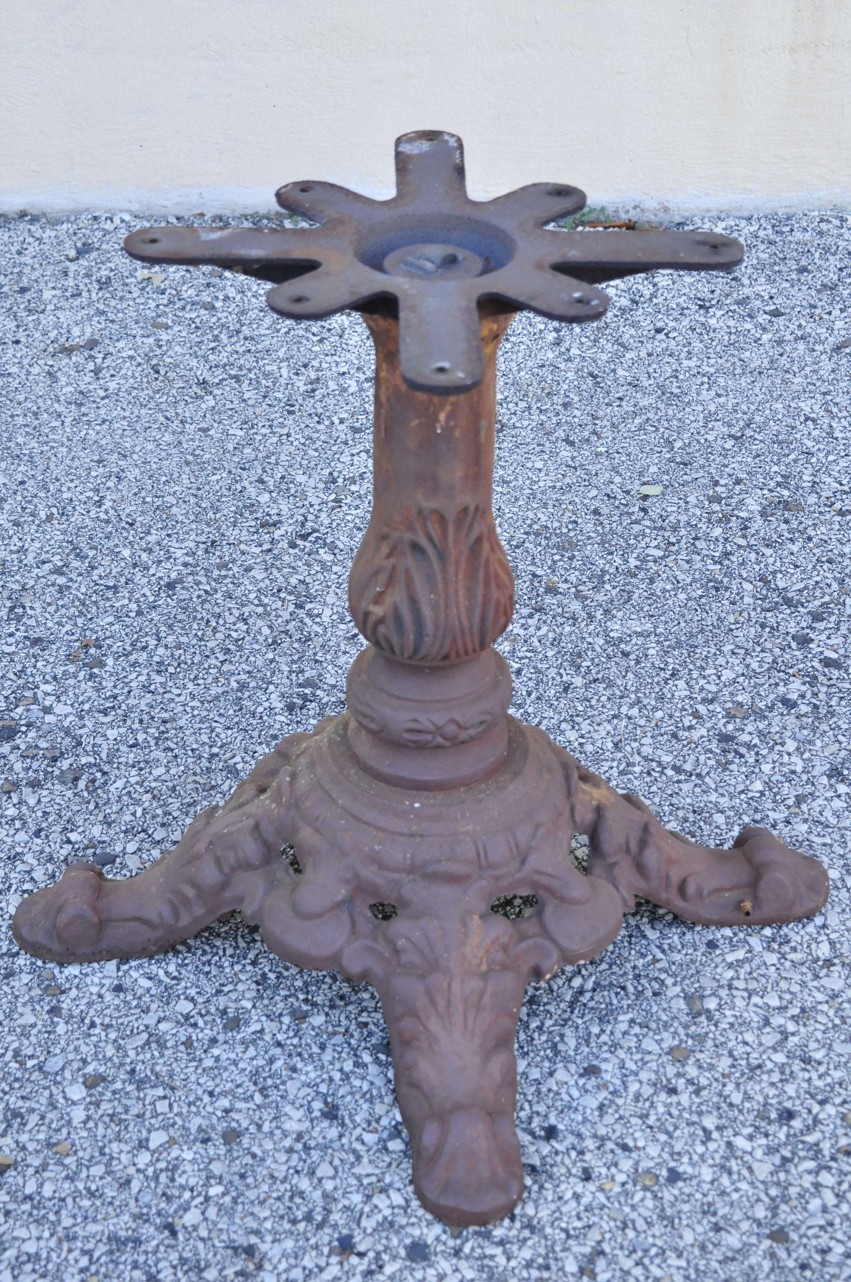 victorian cast iron table base