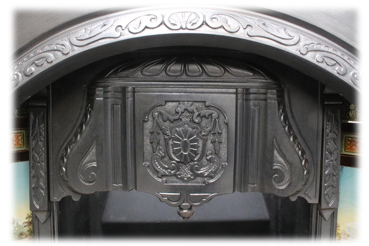 arch fireplace insert