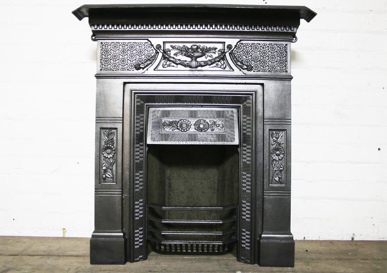 Antique Victorian Cast Iron Bedroom Fireplace At 1stdibs