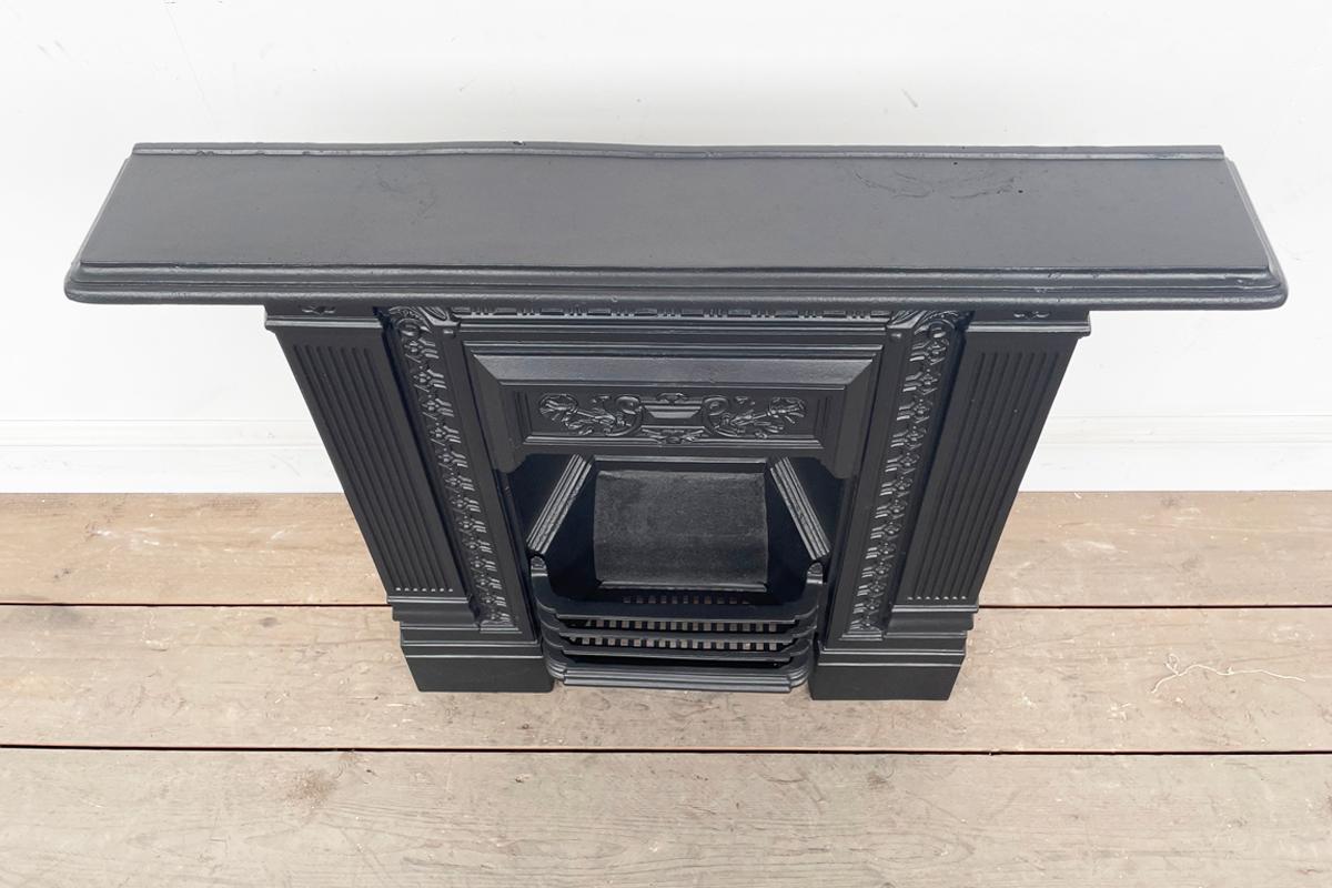 Antique Victorian Cast Iron Combination Fireplace 2