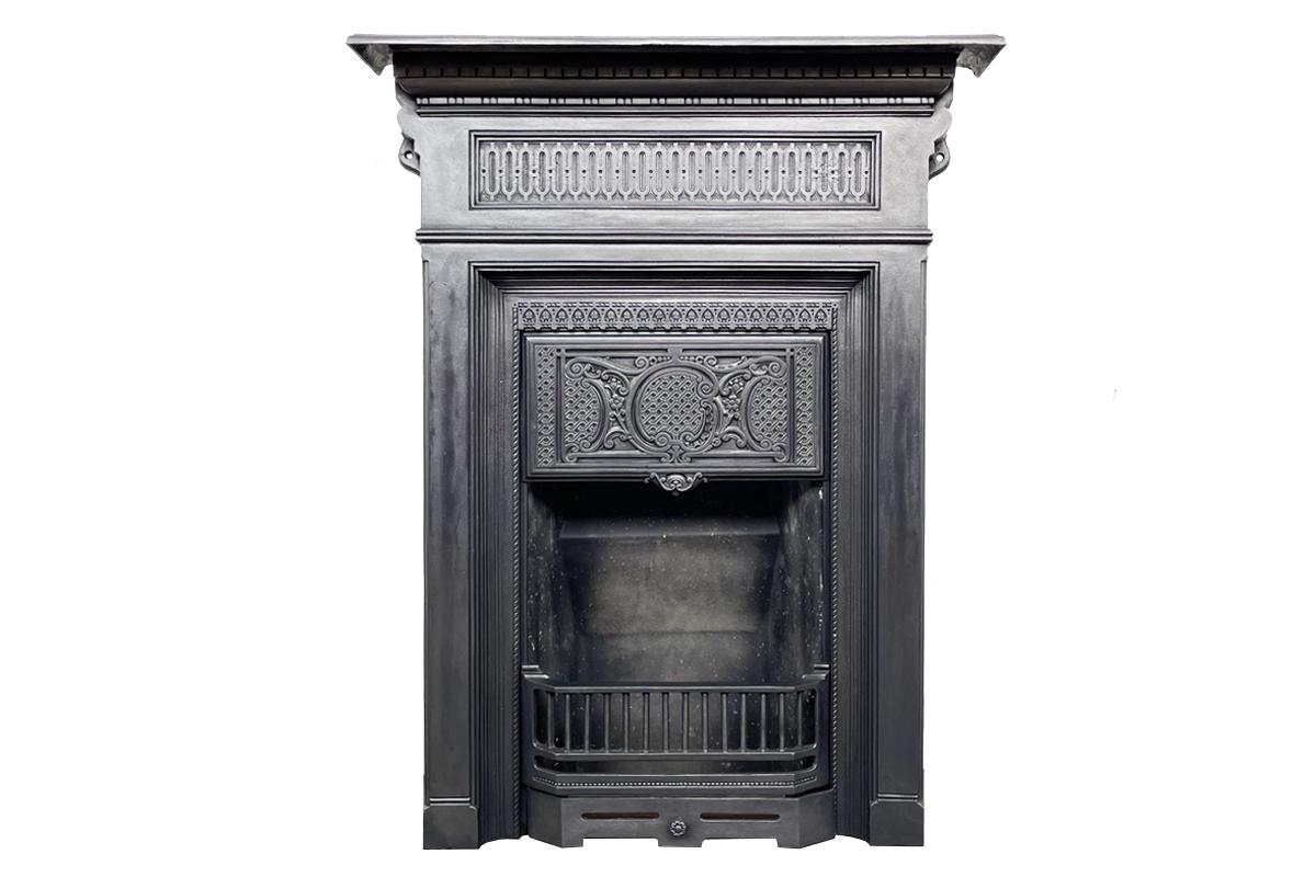 Antique Victorian Cast Iron Combination Fireplace 2
