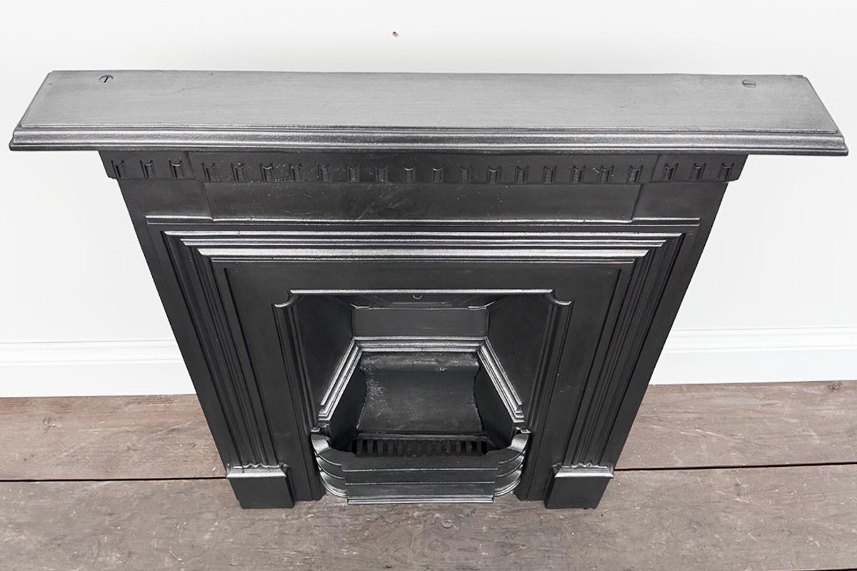Antique Victorian cast iron combination fireplace For Sale 2
