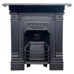 Antique Victorian Cast Iron Combination Fireplace