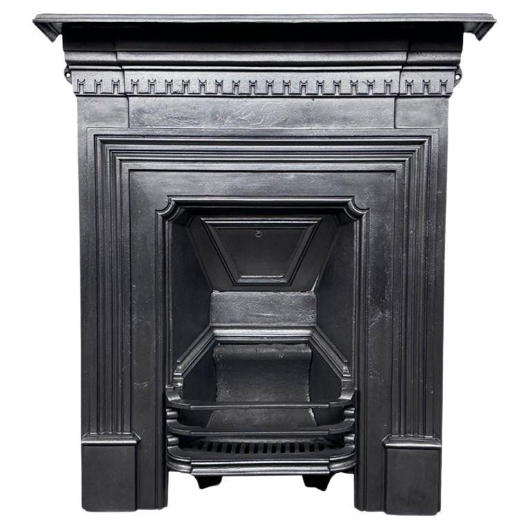 Antique Victorian cast iron combination fireplace For Sale