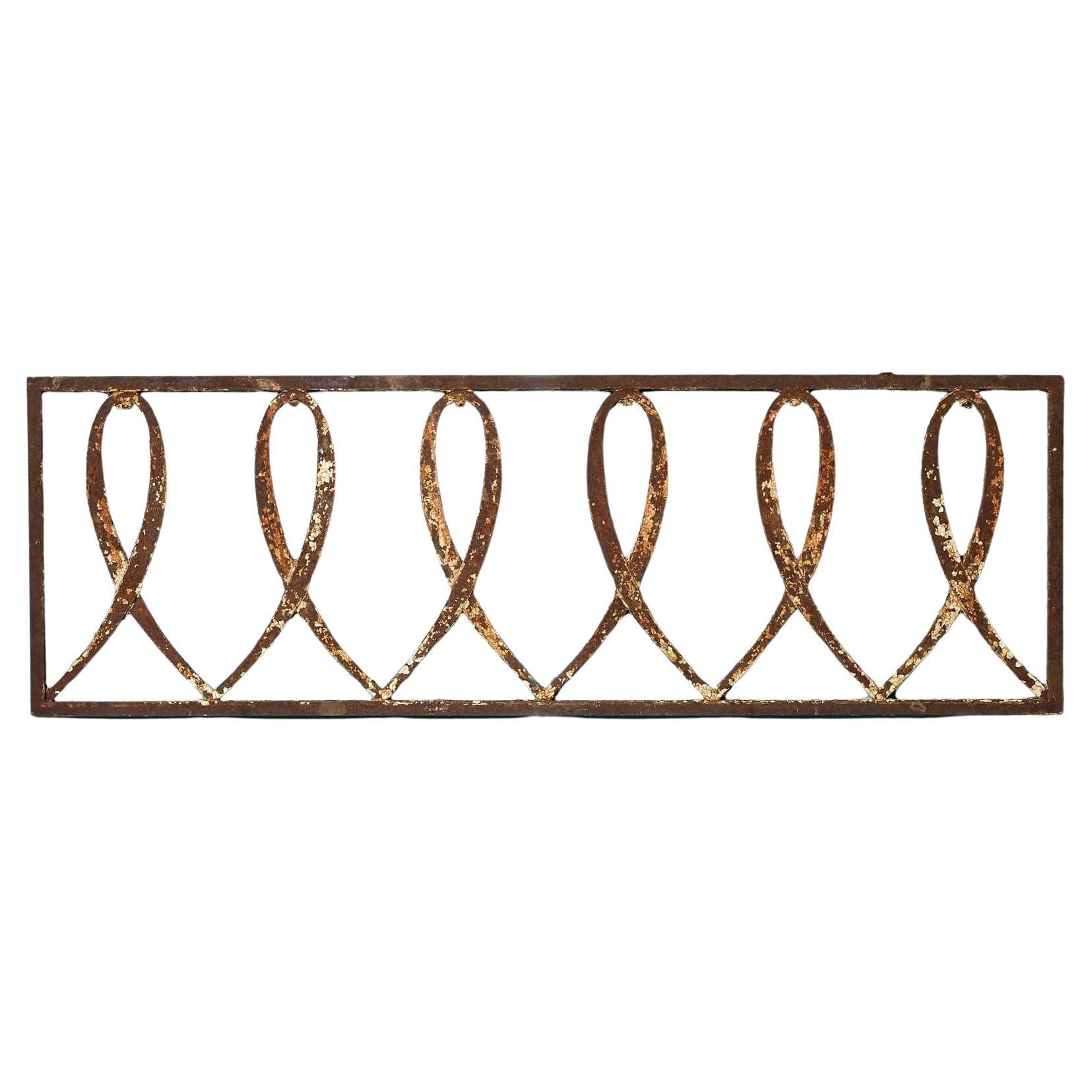 Antique Victorian Cast Iron Decorative Wall Panel