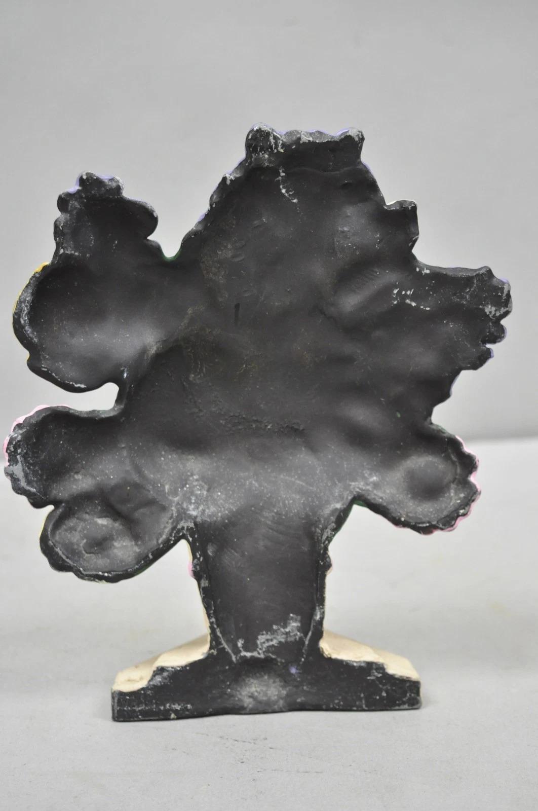 Ferro Antico cesto di bouquet floreale in ghisa vittoriana dipinto di rosa, fermaporta in vendita