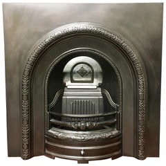 Antique Victorian Cast Iron Fireplace Insert