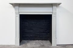 Antique Victorian cast iron fireplace surround