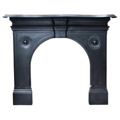 Antique Victorian Cast Iron Fireplace Surround