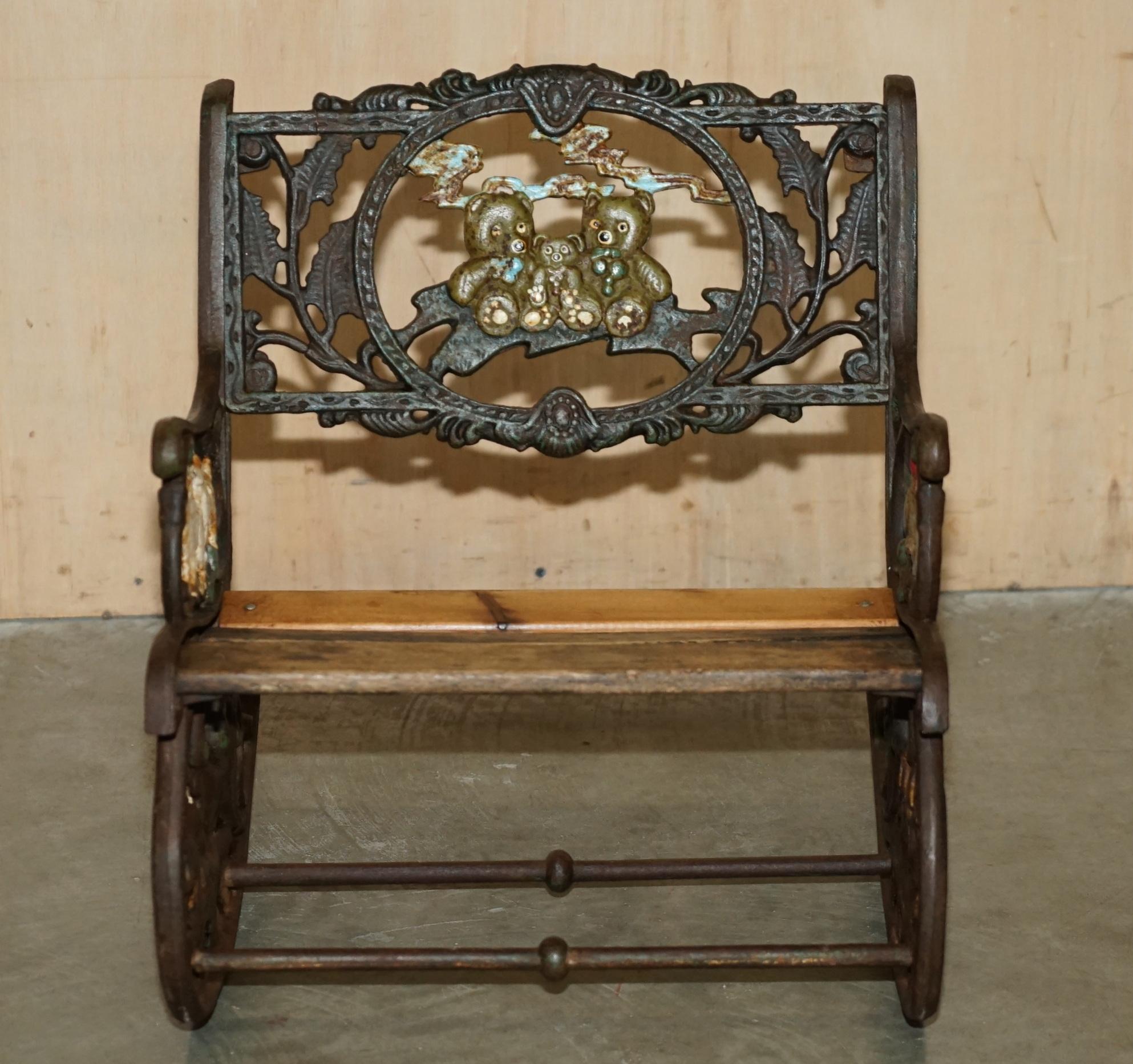 Royal House Antiques

Royal House Antiques is delighted to offer for sale this lovely, very small children's rocking armchair designed to use indoors or outdoors dating to circa 1860-1880 depicting hand painted farmyard animals 

Please note the