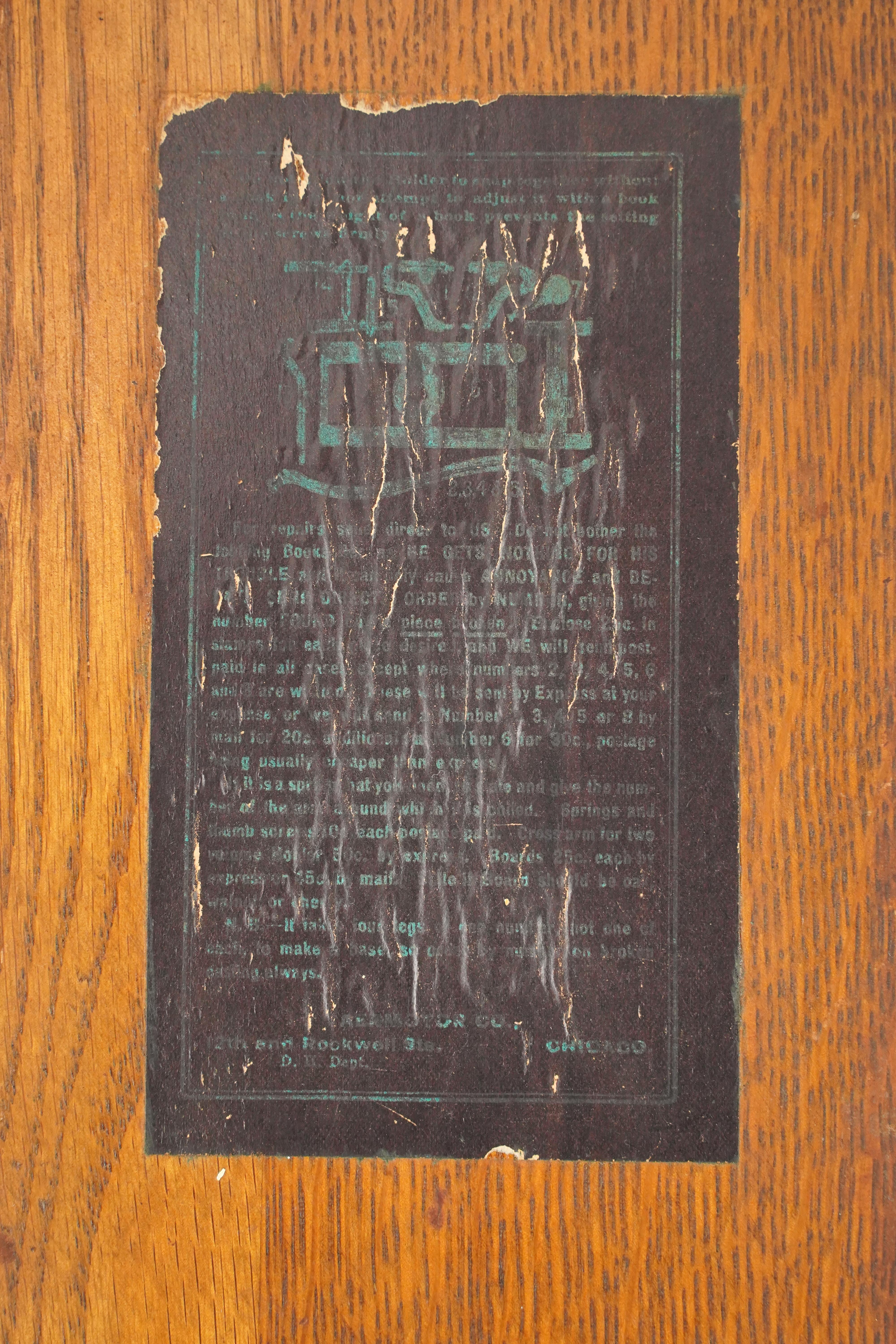 American Antique Victorian Cast Iron & Oak Dictionary Stand For Sale