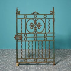 Antique Victorian Cast Iron Pedestrian Gate