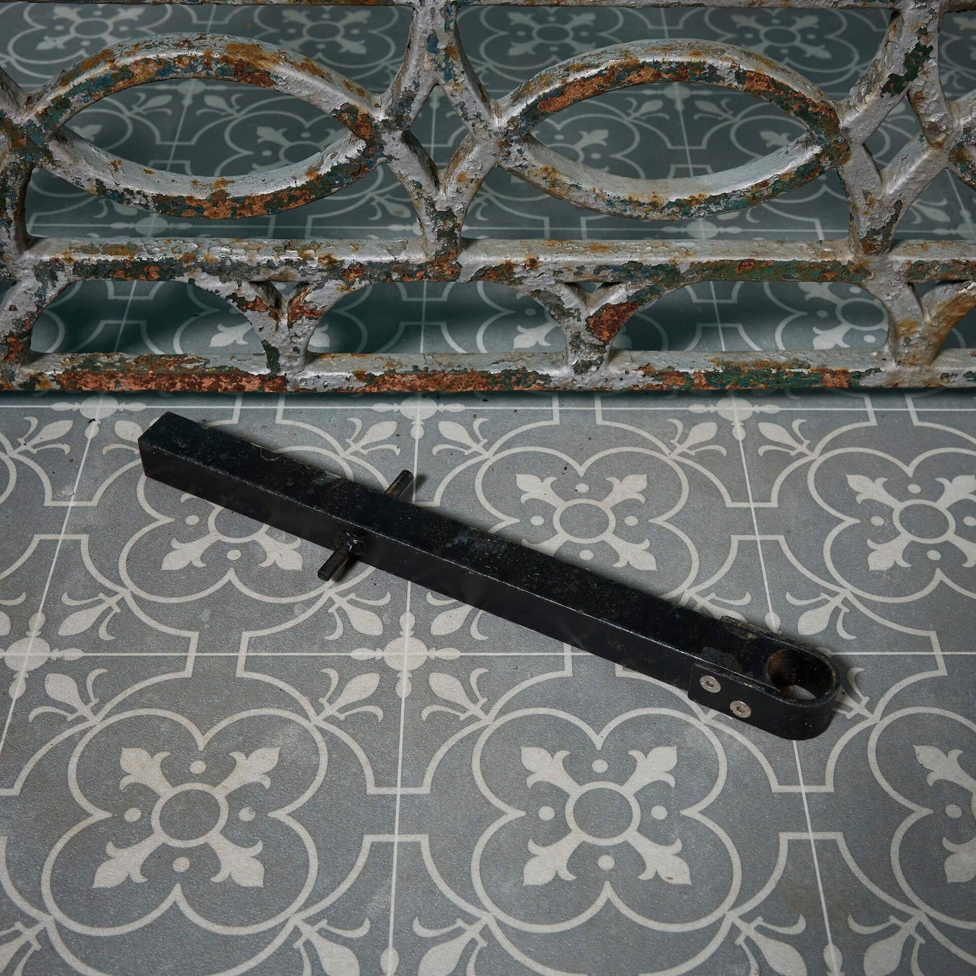 19th Century Antique Victorian Cast Iron Pedestrian Gate For Sale
