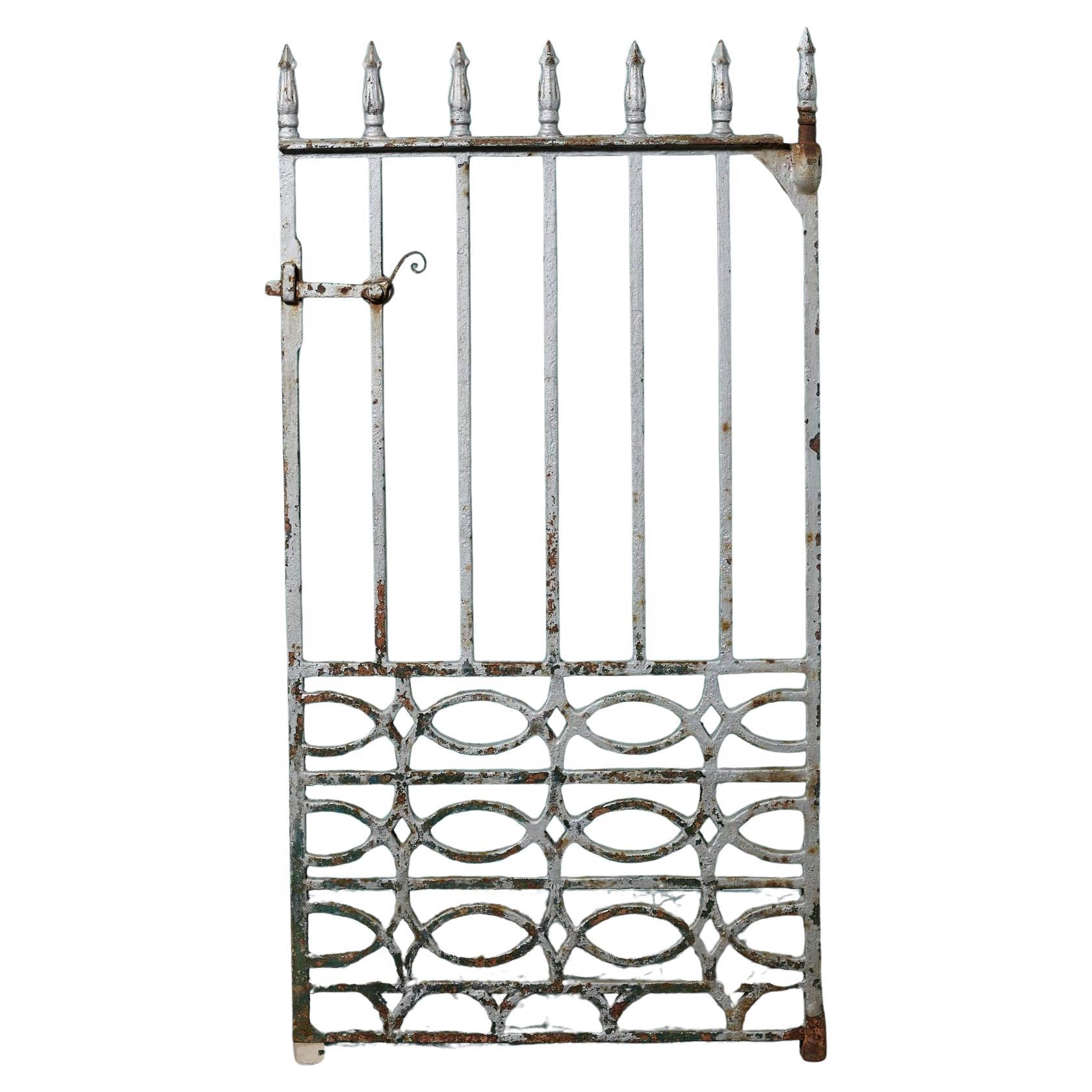 Antique Victorian Cast Iron Pedestrian Gate For Sale